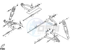 DXR - 250 CC drawing FRONT SUSPENSION