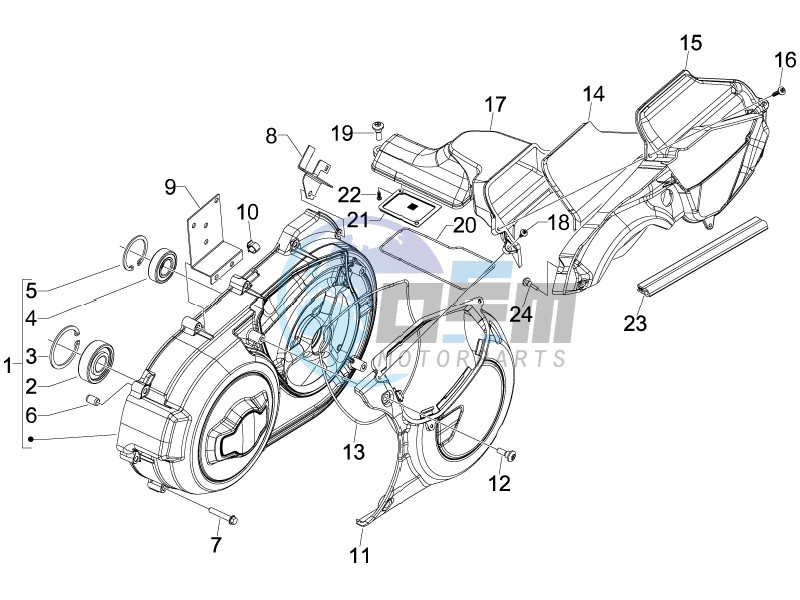 Crankcase cover - Crankcase cooling