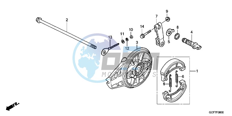 REAR BRAKE PANEL