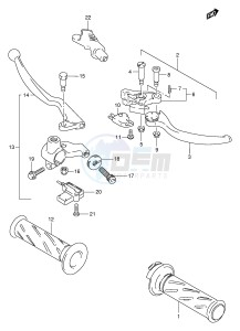 TU250X (E2) drawing HANDLE LEVER