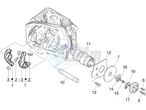 Fly 150 4t drawing Camshaft - Rocking levers support unit