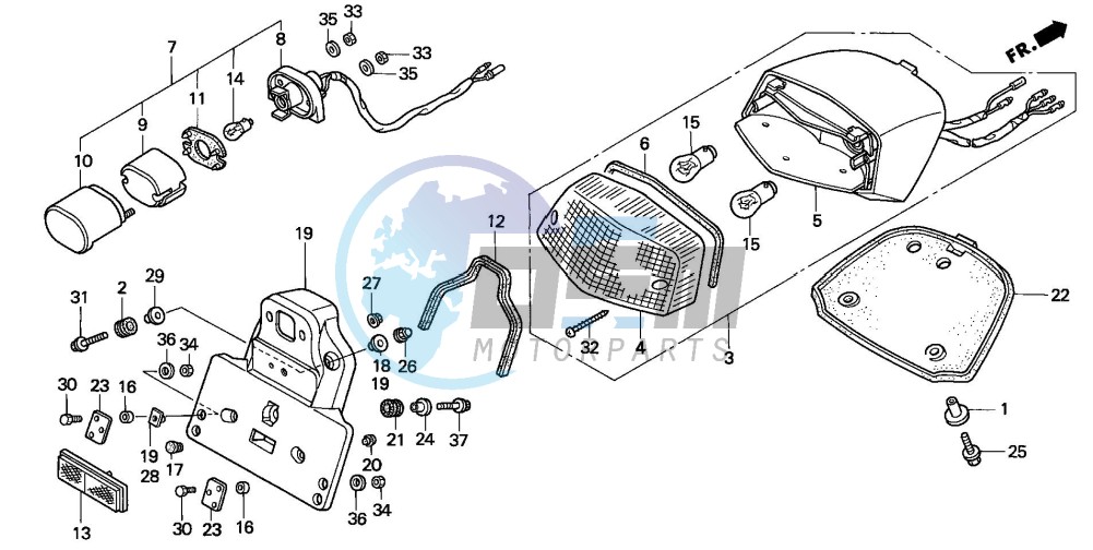 TAILLIGHT (VT1100C2-EXCEPT CM/2CM)