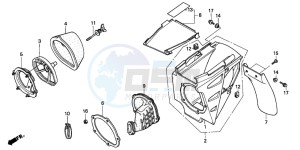 CR250R drawing AIR CLEANER