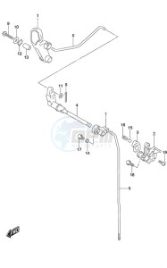 DF 9.9B drawing Clutch Rod Non-Remote Control