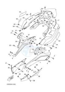 YP400R X-MAX 400 (1SD5 1SD5 1SD5 1SD5) drawing SIDE COVER