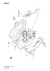 LT-A700X (E17) drawing FUEL TANK