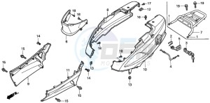 SFX50SMM drawing BODY COVER/ LUGGAGE CARRIER