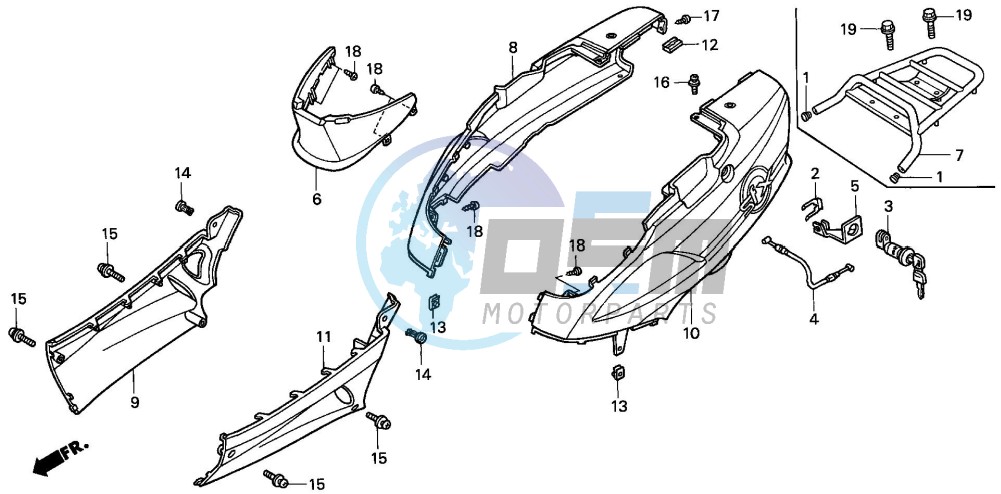 BODY COVER/ LUGGAGE CARRIER