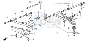 TRX650FA drawing FRONT ARM