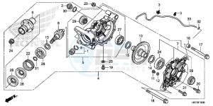 TRX420FA5G TRX420F Europe Direct - (ED) drawing REAR FINAL GEAR