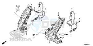 SH125ASG SH125D UK - (E) drawing FRONT WINKER