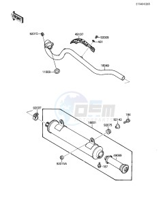 KLF 110 A [MOJAVE 110] (A1-A2) [MOJAVE 110] drawing MUFFLER-- S- -