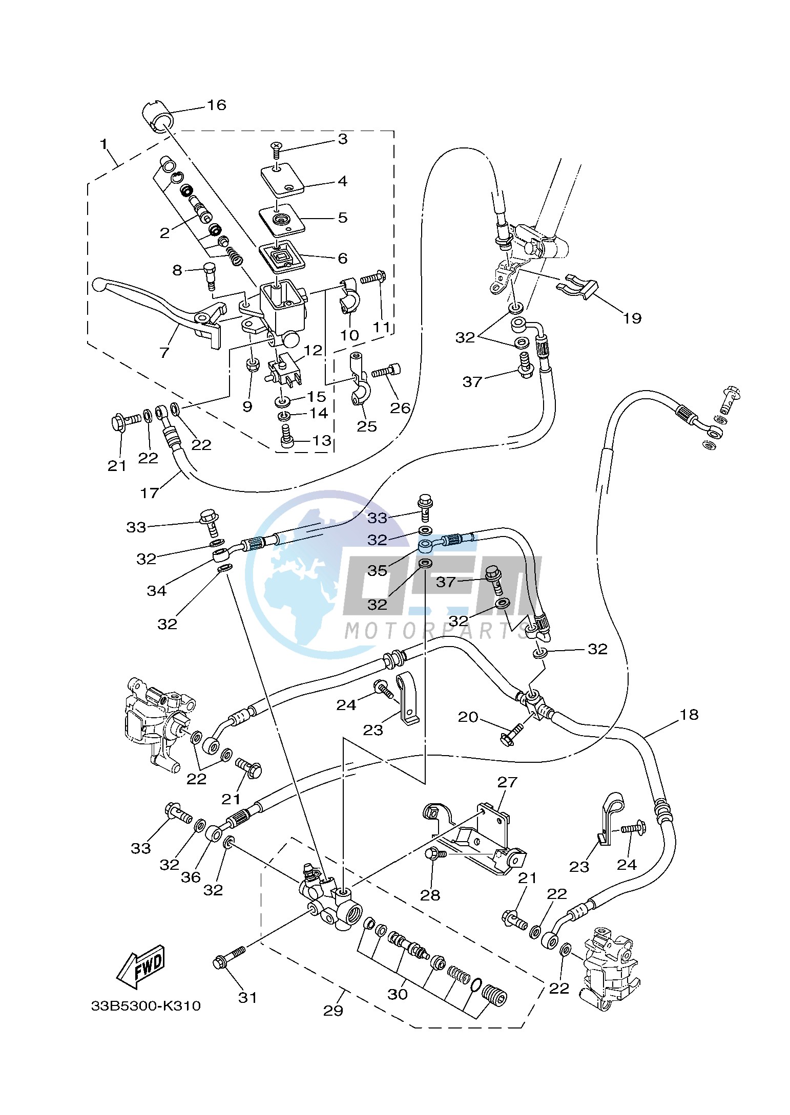 FRONT MASTER CYLINDER