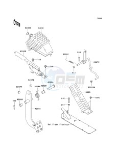 KAF 950 F [MULE 4010 DIESEL 4X4] (F9F-FAF) F9F drawing BRAKE PEDAL_THROTTLE LEVER