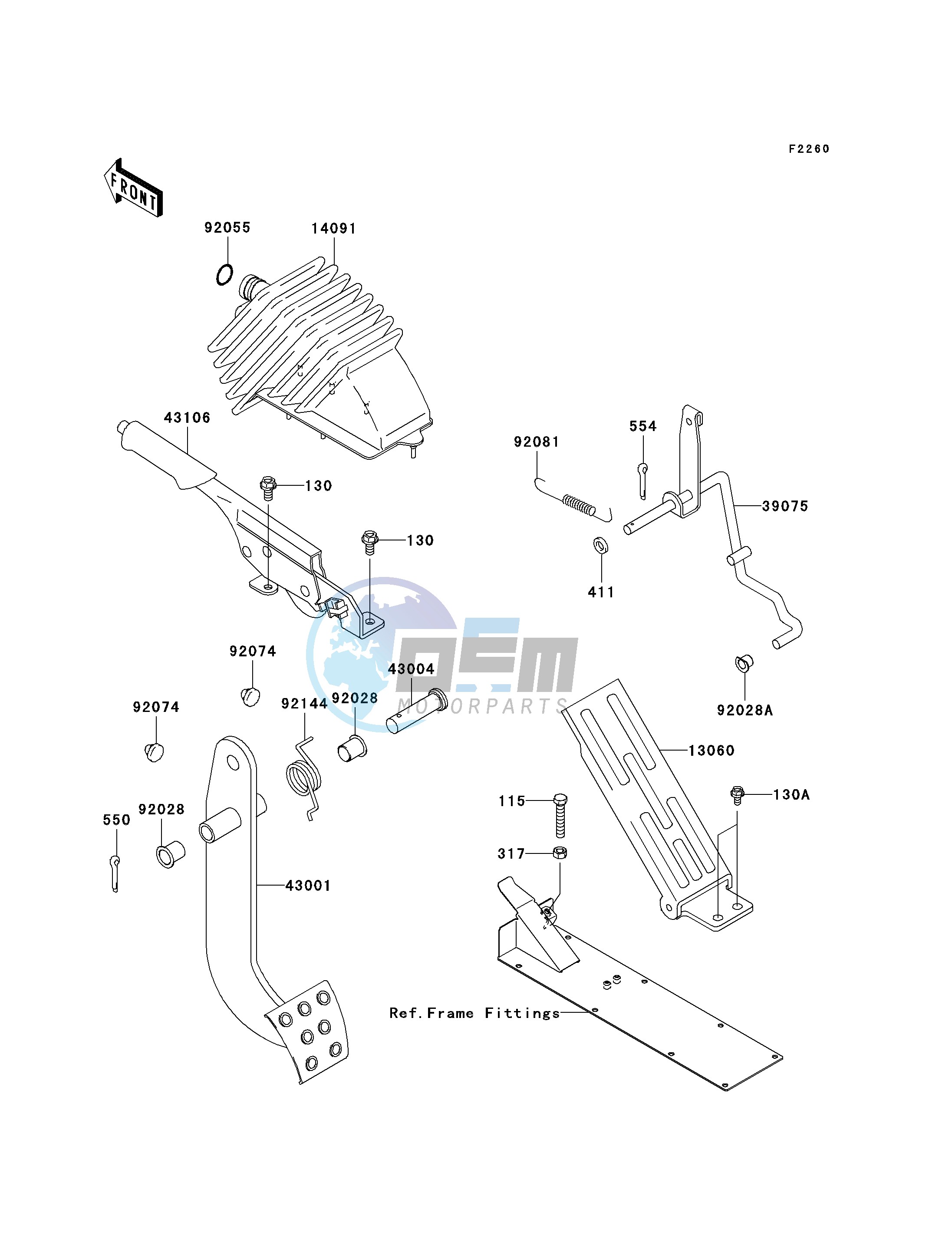 BRAKE PEDAL_THROTTLE LEVER