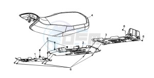 QUAD RAIDER 600 LONG CHASSIS drawing BUDDYSEAT