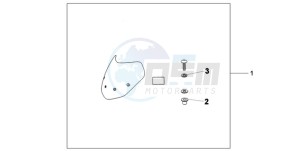 CB600FA39 France - (F / ABS CMF ST) drawing FLY SCREEN