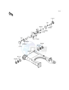 ZG 1200 B [VOYAGER XII] (B10-B14) [VOYAGER XII] drawing SWINGARM