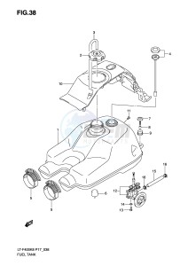 LT-F400 (P17) drawing FUEL TANK (MODEL K8 K9)