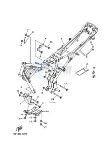 YBR125EGS (43BK) drawing FRAME