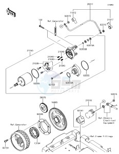 BRUTE FORCE 750 4x4i EPS KVF750GJF EU drawing Starter Motor