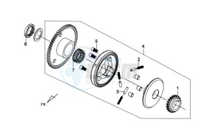 TONIK 125 drawing STARTER / STARTER CLUTCH