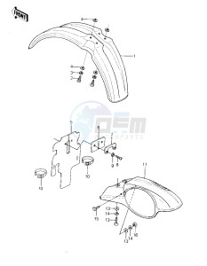 KX 80 C [KX80] (C1) [KX80] drawing FENDERS -- 81 KX80-C1- -