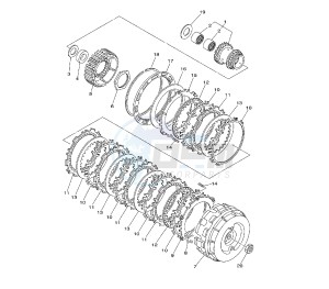 XP T-MAX BLACK MAX-NIGHT MAX 500 drawing CLUTCH