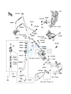 VERSYS_1000 KLZ1000AEF FR GB XX (EU ME A(FRICA) drawing Rear Master Cylinder