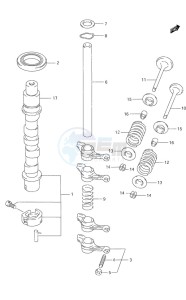 DF 9.9 drawing Camshaft S/N 652501 to 65XXXX