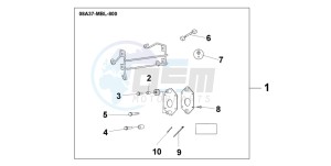 NT650V drawing CD CHANGER STAY