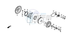 SGX50S drawing DRIVE FACE/ KICK STARTER SPINDLE