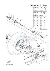 YFM700FWAD YFM70GPLG GRIZZLY 700 EPS LIMITED EDITION (B315) drawing REAR WHEEL 2