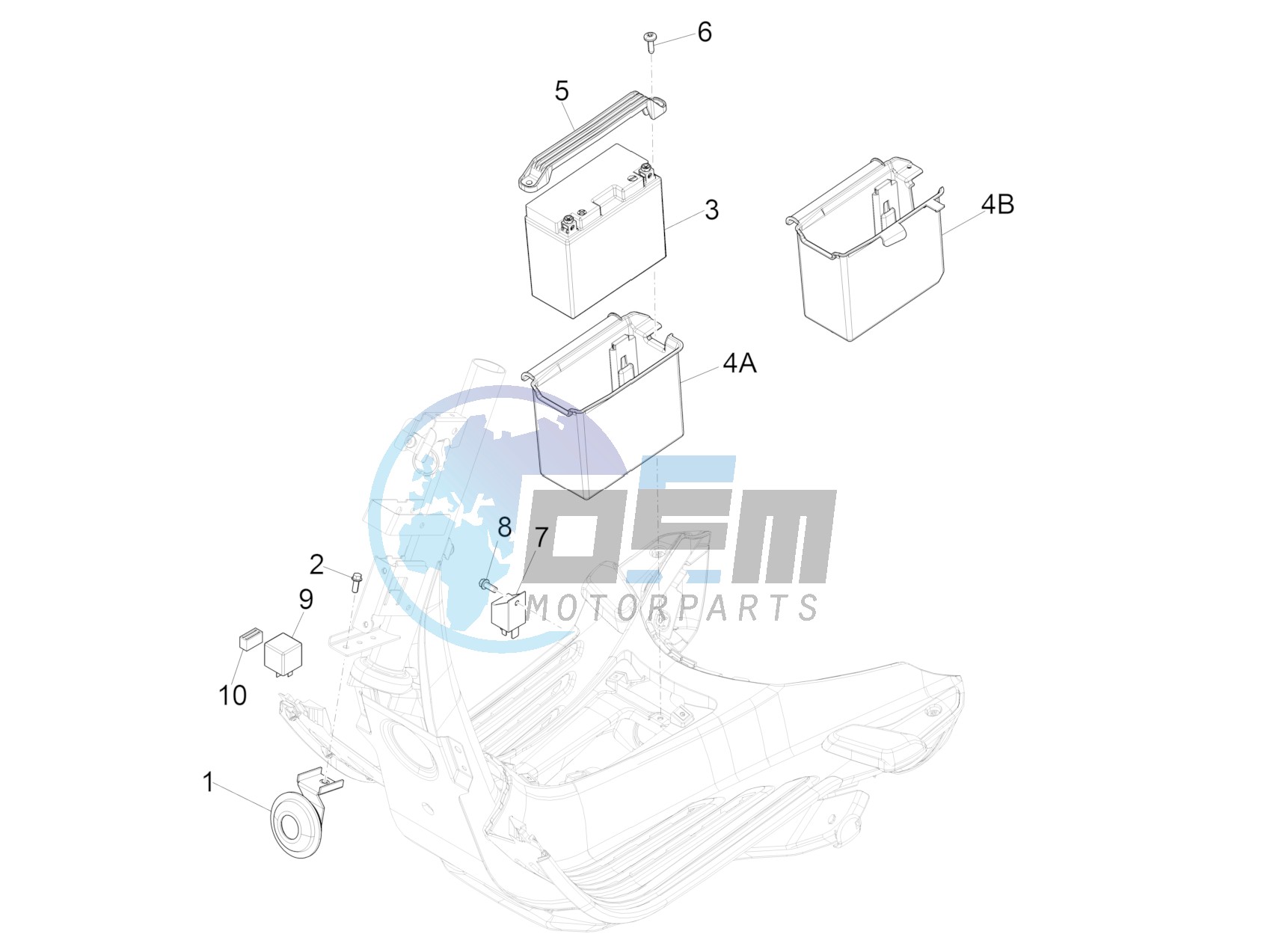 Remote control switches - Battery - Horn