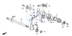 TRX90 SPORTRAX90 drawing GEARSHIFT DRUM