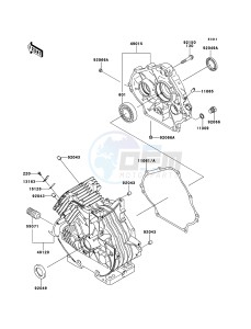 MULE_610_4X4 KAF400AFF EU drawing Crankcase