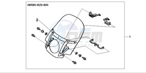 GL1500CT VALKYRIE drawing WINDSHIELD KIT