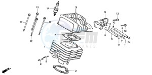 SH75 drawing CYLINDER/CYLINDER HEAD