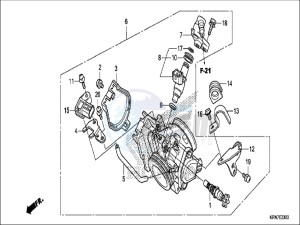 CRF250RH Europe Direct - (ED) drawing THROTTLE BODY