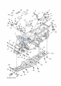 YFM450FWB KODIAK 450 (BJ5E) drawing FRAME