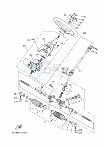 YXM700E YX70MPN (BHF8) drawing STEERING