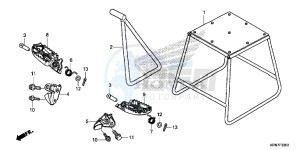 CRF250RG CRF250R ED drawing STAND/STEP