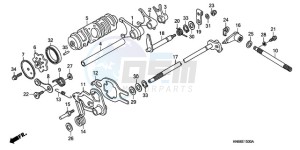 TRX250XA Australia - (U) drawing GEARSHIFT DRUM