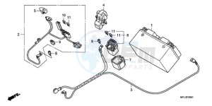 CBR1000RA9 Australia - (U / ABS SPC) drawing BATTERY (CBR1000RA)