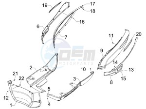 Carnaby 250 4t ie e3 drawing Side cover - Spoiler