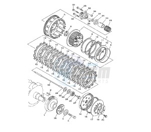 XV A MIDNIGHT STAR 1900 drawing CLUTCH