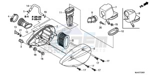 VT750C2BE Shadow - VT750C2B-E UK - (E) drawing AIR CLEANER