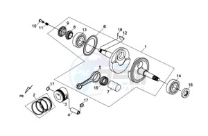 HD2 200EFI drawing CRANKSHAFT