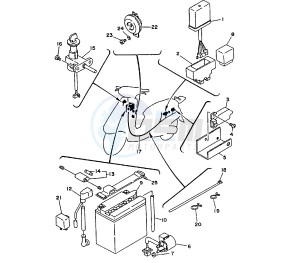 XC FLY ONE 150 drawing BATTERY