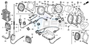 GL1800 drawing RADIO (3) (AIRBAG)